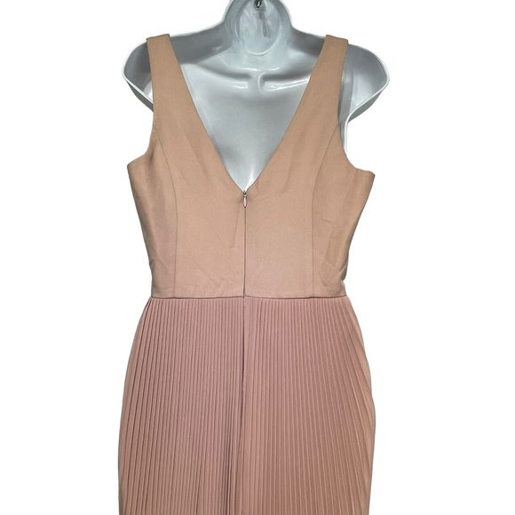 nicholas the label accordion pleated maxi dress gown US Size 8 - Picture 6 of 13